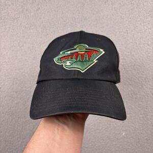 Minnesota Wild SnapBack Hat Cap Black NHL Fanatics Hockey